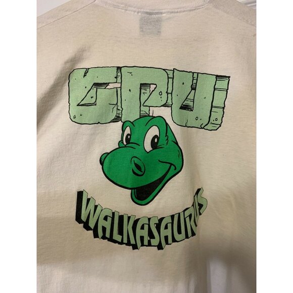 Vintage Walkasaurus T-shirt 1990 March‎ Of Dimes Sz XXL White Distressed - Picture 9 of 9